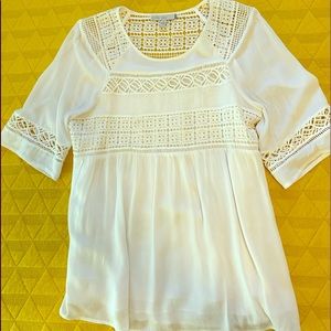 Nordstrom’s Pale Sky white blouse